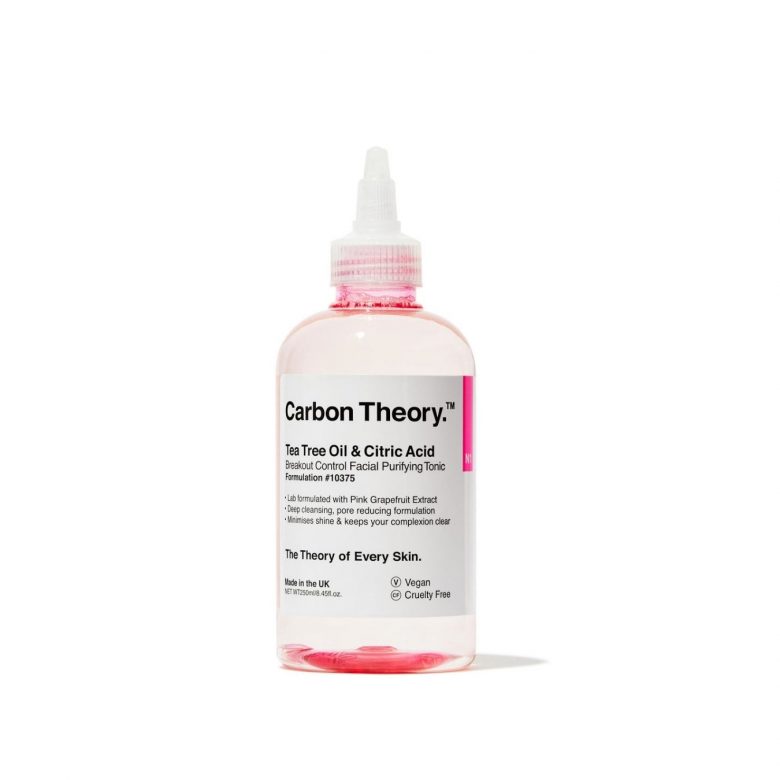 rbon Theory's Tea Tree & Citric Acid Breakout Control Facial Purifying Tonic